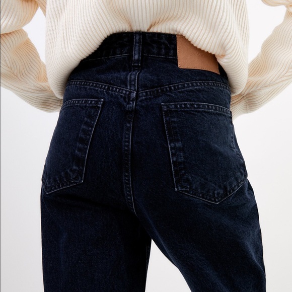 ZARA Black Mom Jeans - Picture 2 of 3